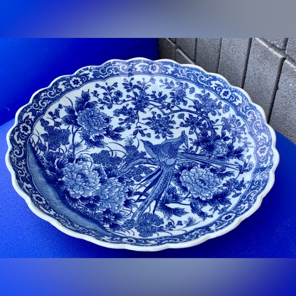 Late 19th Century Antique Chinese Quing Dynasty Scalloped Serving Plate Dish - Picture 14 of 14